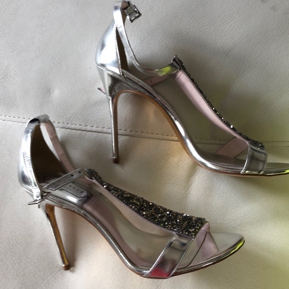Silver High Heel TeD Baker London - Picture 3 of 5